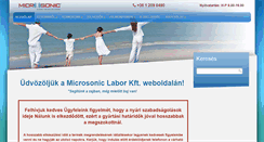 Desktop Screenshot of microsonic.hu